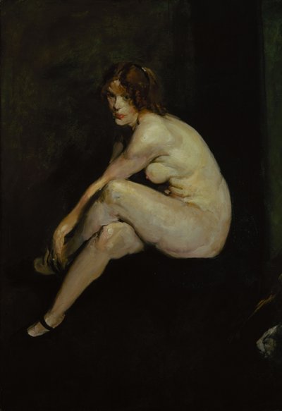 Naakt meisje, Miss Leslie Hall door George Wesley Bellows